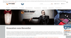 Desktop Screenshot of krawatten-viadimoda.de